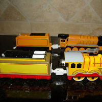 Molly and Murdoch Trackmaster Engines with thicker couplings