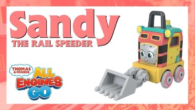Sandy pink rail speeder